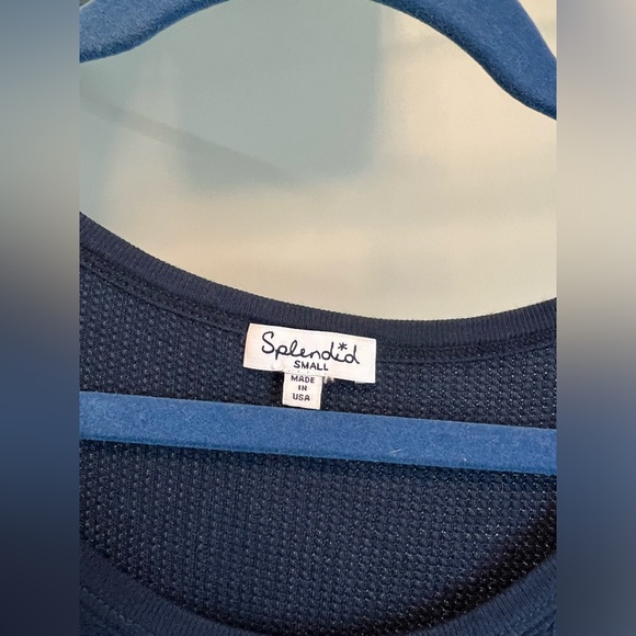 COPY - Splendid Thermal Cold Shoulder Top - Picture 3 of 4